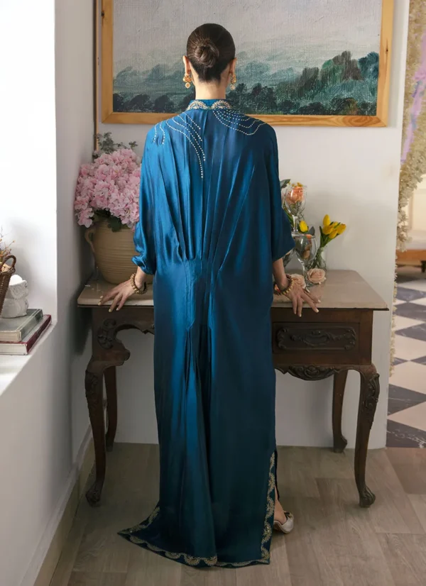 Nami Teal Kaftan – Farah Talib Aziz