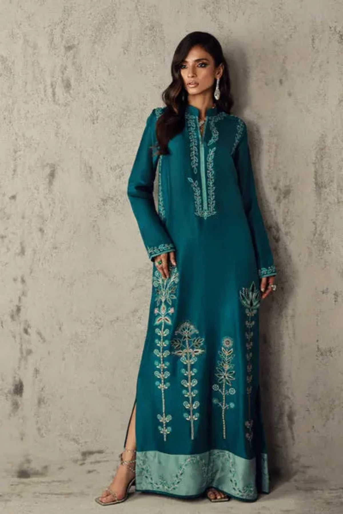 silk kaftan dress uk Ottilie Silk Kaftan Dress